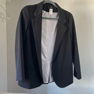 Aqua black blazer